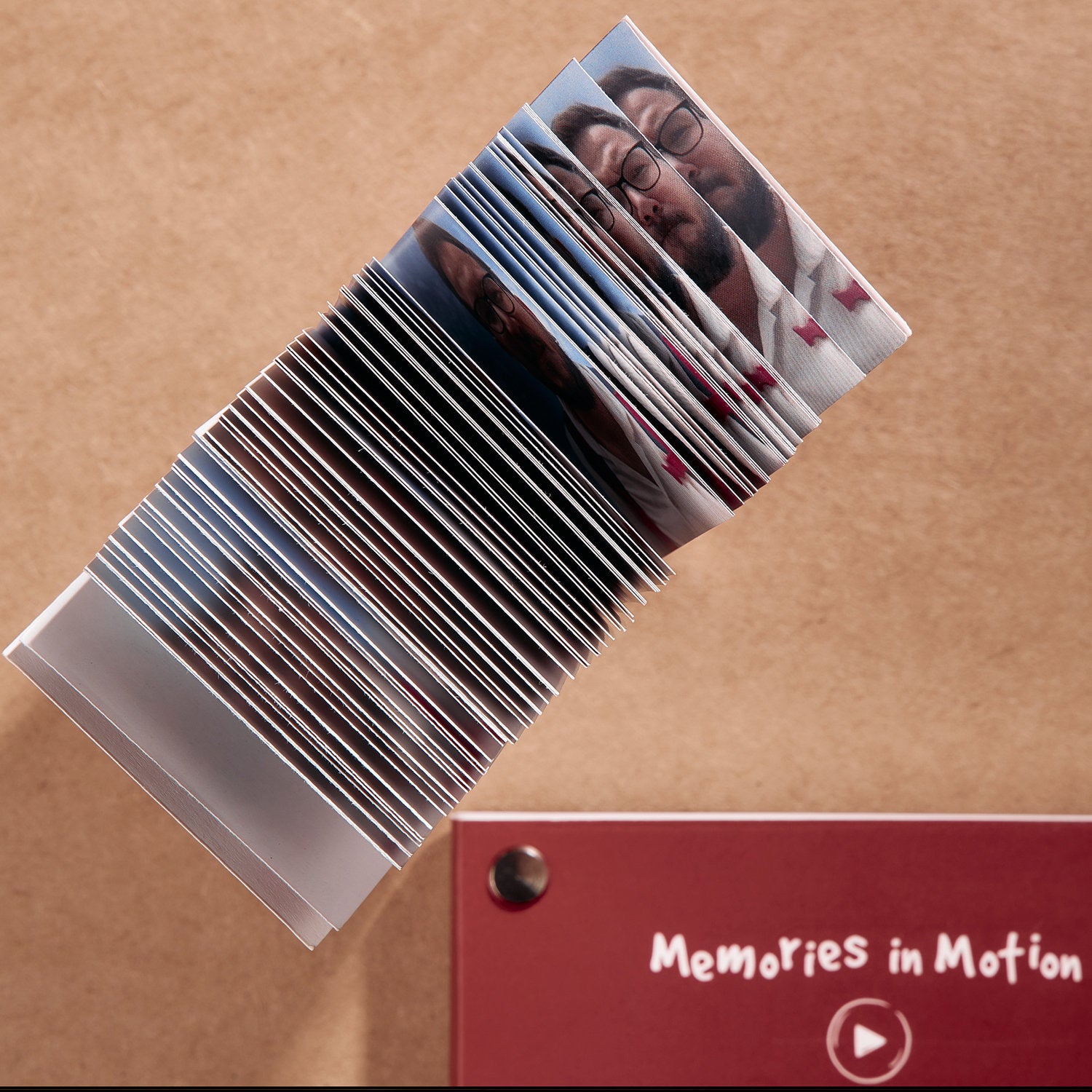 Personalized Flip Book from Your Memories. Custom Movie Book from Video as Perfect DIY Gift for Anniversary. Memories in Motion Flipbook.