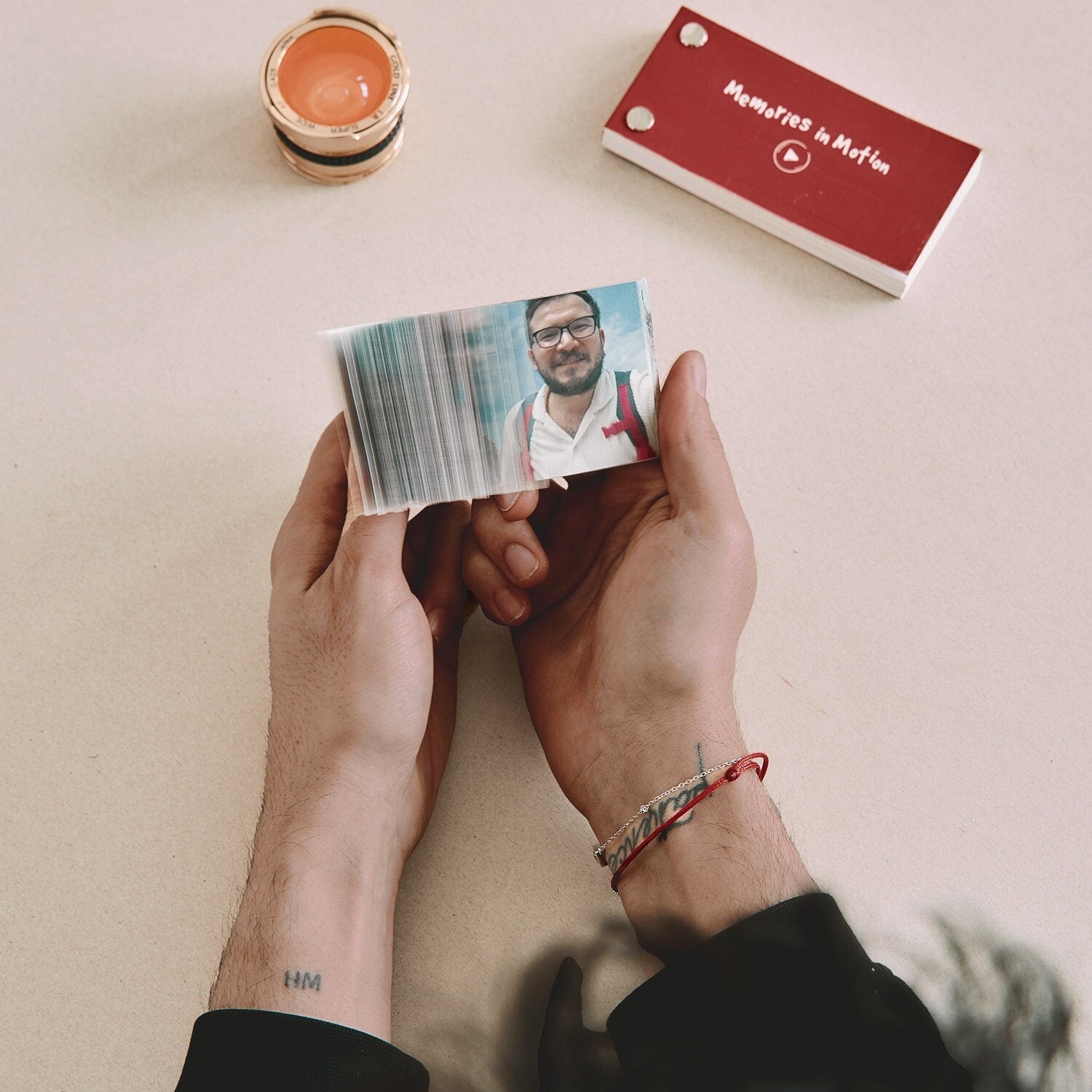 Personalized Flip Book from Your Memories. Custom Movie Book from Video as Perfect DIY Gift for Anniversary. Memories in Motion Flipbook.