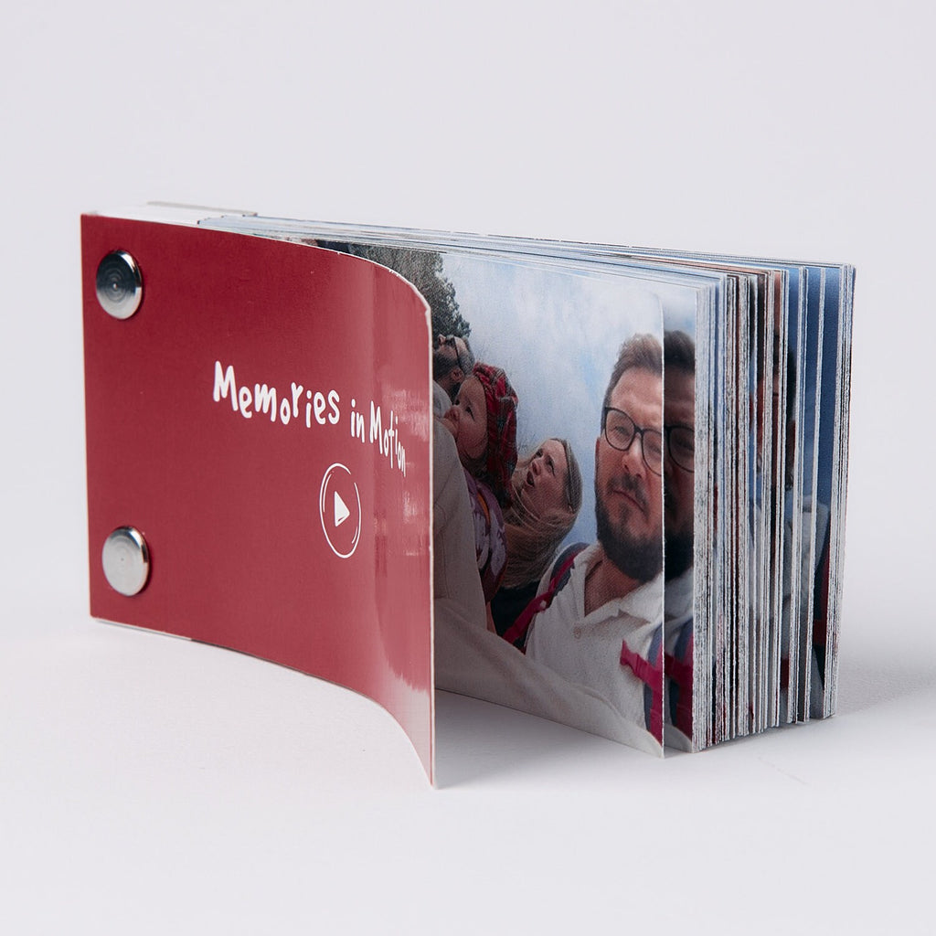 Personalized Flip Book from Your Memories. Custom Movie Book from Video as Perfect DIY Gift for Anniversary. Memories in Motion Flipbook.