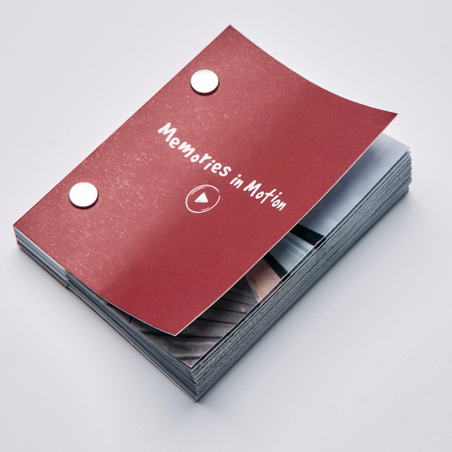 Personalized Flip Book from Your Memories. Custom Movie Book from Video as Perfect DIY Gift for Anniversary. Memories in Motion Flipbook.