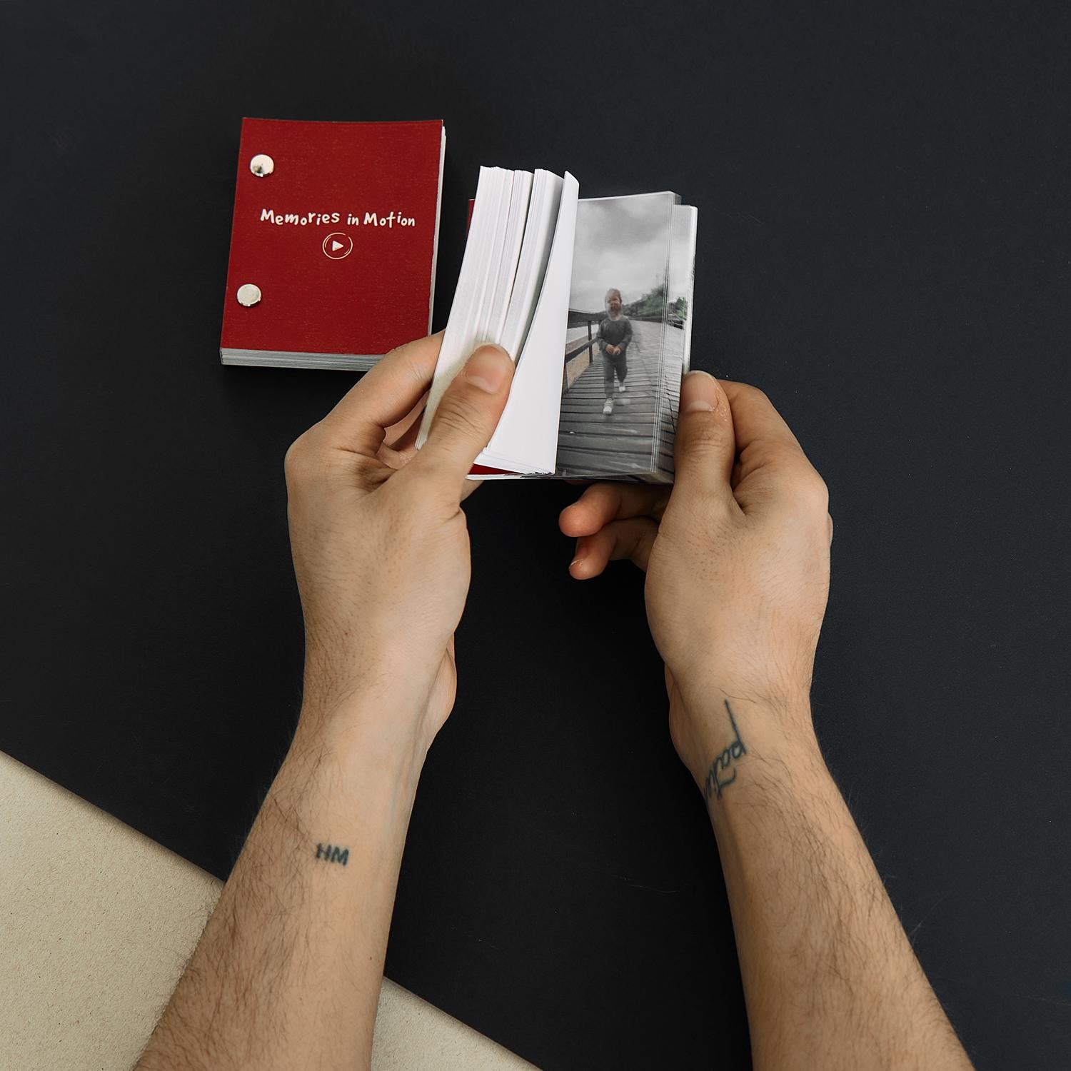Personalized Flip Book from Your Memories. Custom Movie Book from Video as Perfect DIY Gift for Anniversary. Memories in Motion Flipbook.
