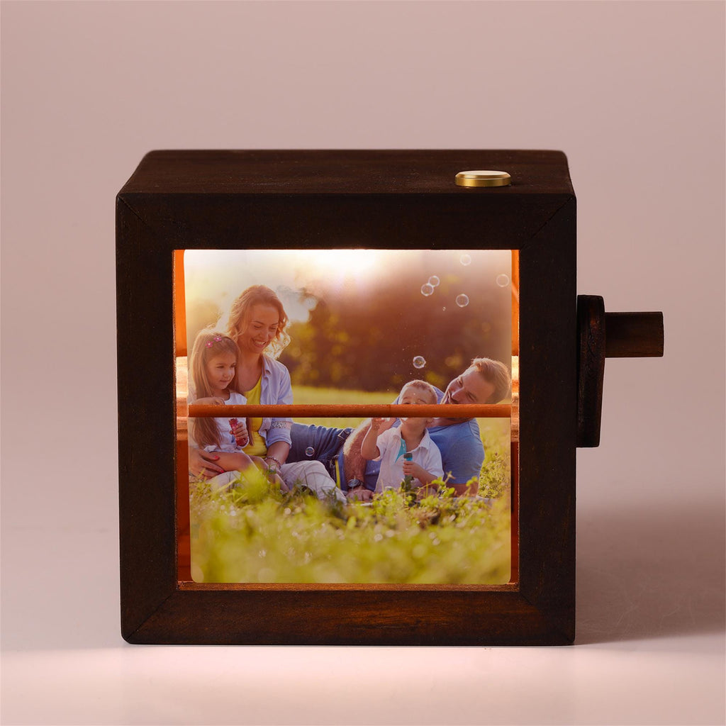 Custom Photo Flipbook Animation Machine – Mechanical Hand Motion Photo Album, Home Decor,Fathers Day Gift, Anniversary Birthday Wedding Gift