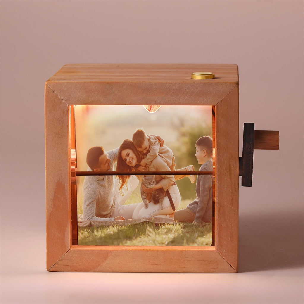 Custom Photo Album Flip Book Frame, Mechanical Hand Motion Photo Album Animation Machine, Anniversary Gift for Her, Fathers Day Gift