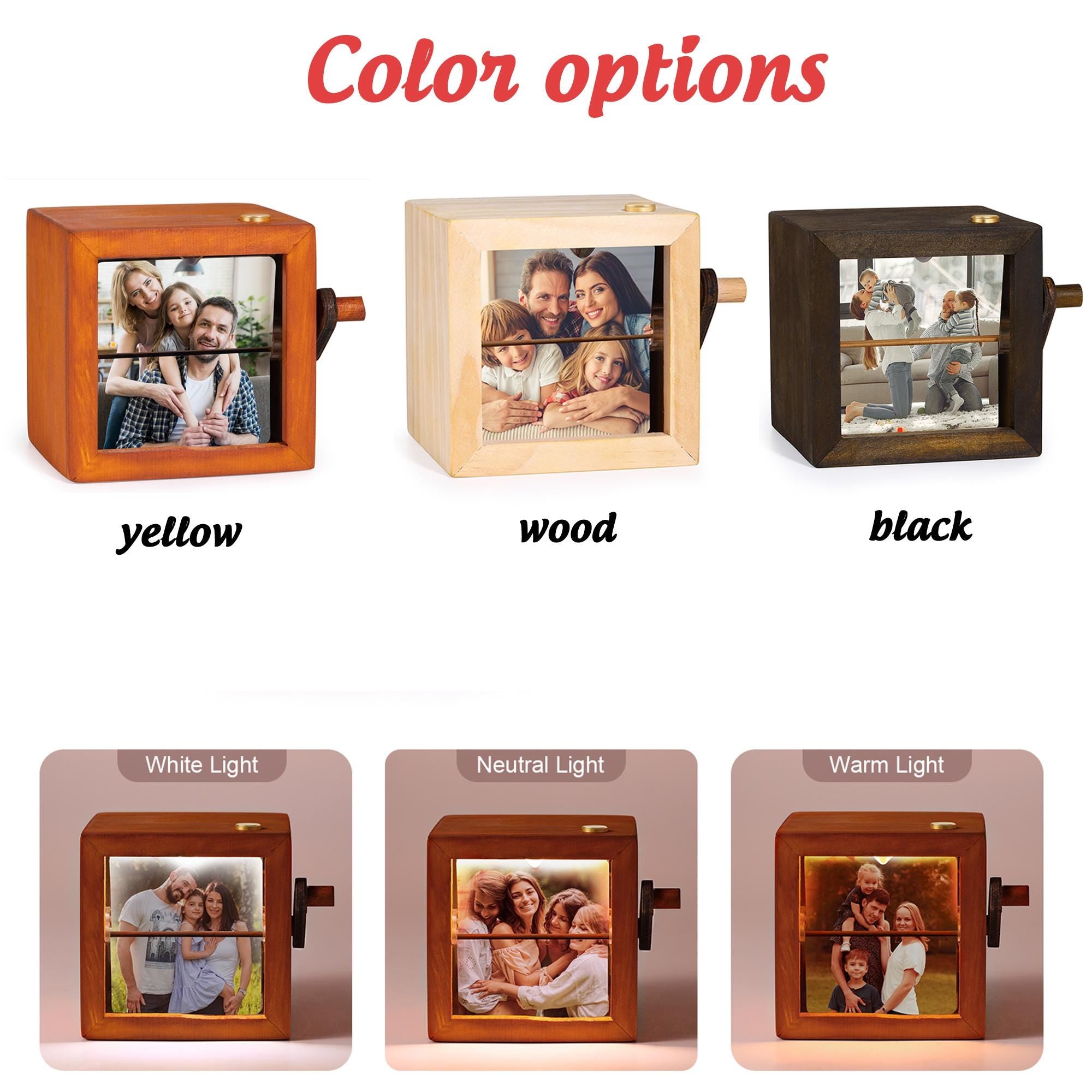 Custom Photo Album Flip Book Frame, Mechanical Hand Motion Photo Album Animation Machine, Anniversary Gift for Her, Fathers Day Gift