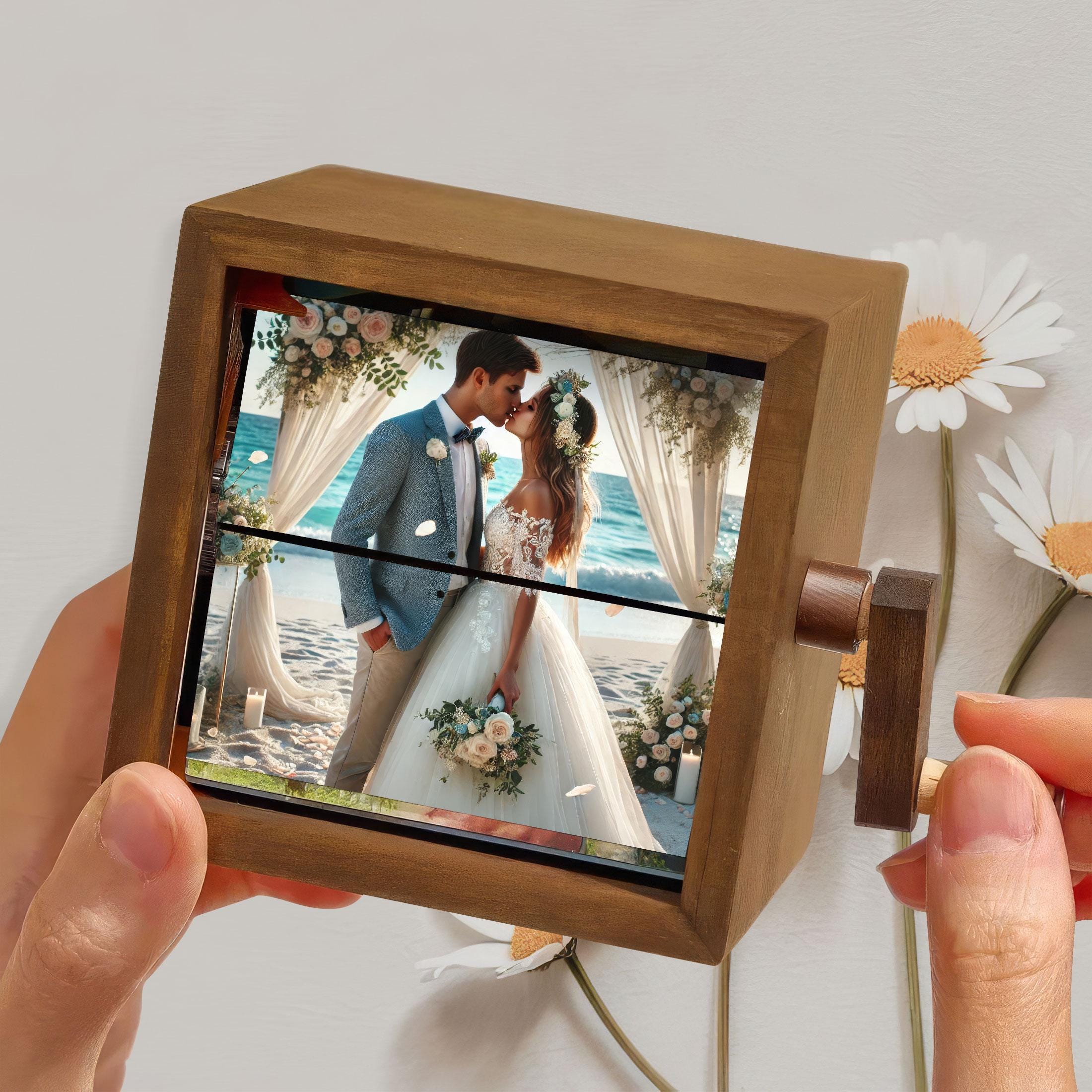 Custom Wedding Day Flip Book Frame Animation Machine