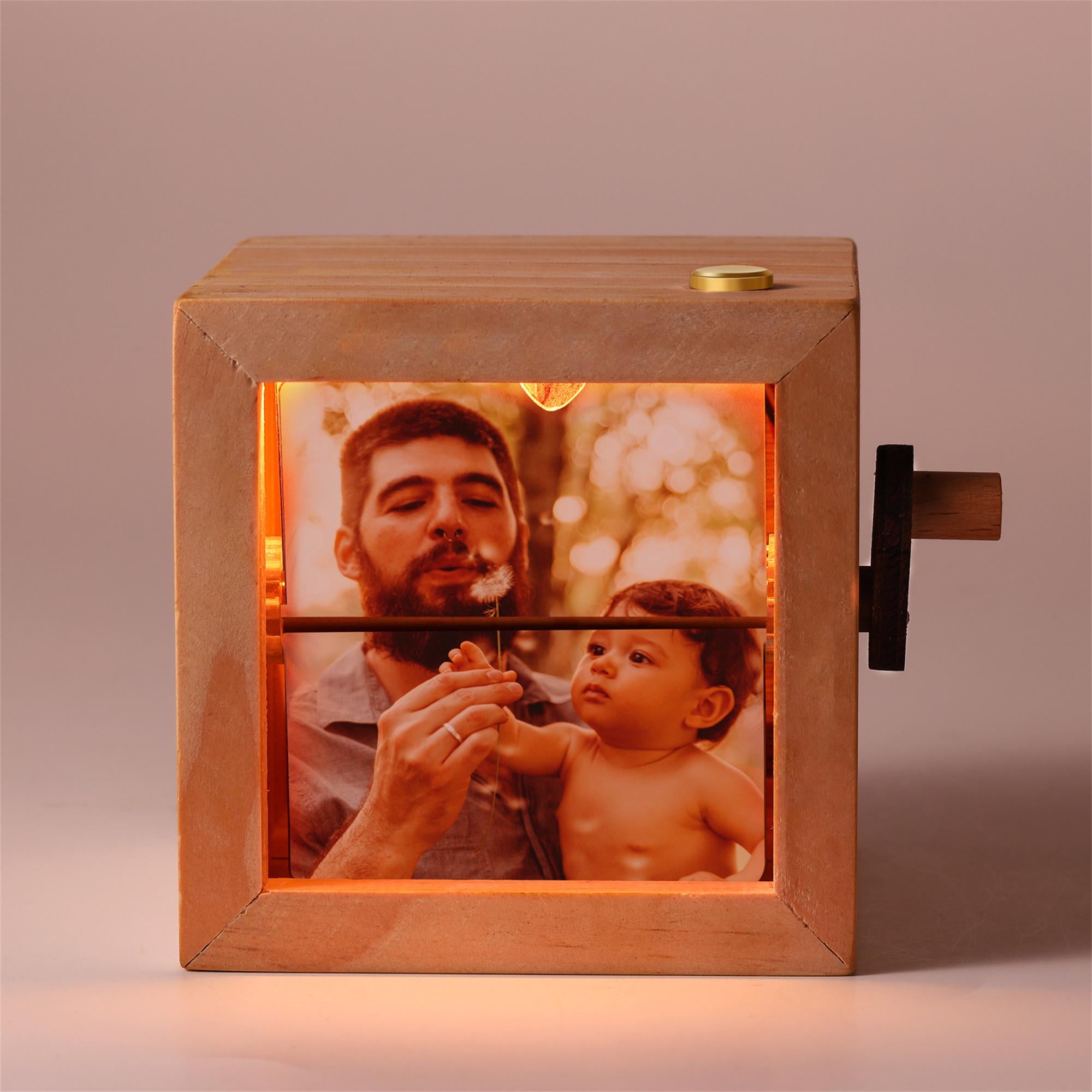 Custom Photo Flipbook Animation Machine – Mechanical Hand Motion Photo Album, Home Decor,Fathers Day Gift, Anniversary Birthday Wedding Gift