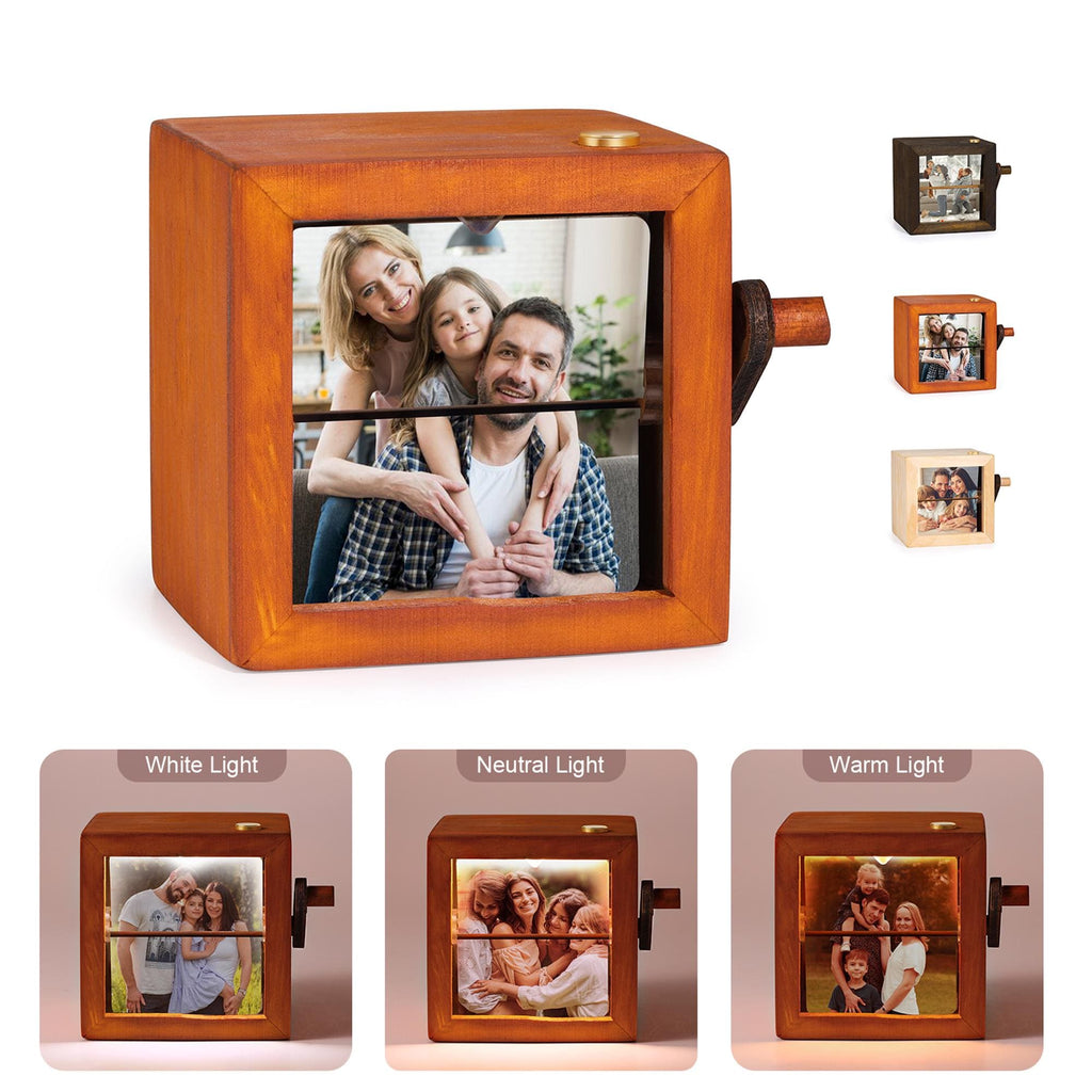 Custom Photo Flipbook Animation Machine – Mechanical Hand Motion Photo Album, Home Decor,Fathers Day Gift, Anniversary Birthday Wedding Gift