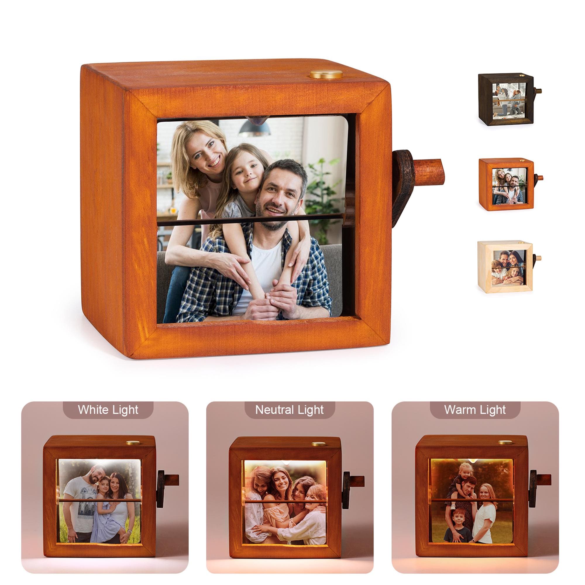 Custom Photo Flipbook Animation Machine – Mechanical Hand Motion Photo Album, Home Decor,Fathers Day Gift, Anniversary Birthday Wedding Gift