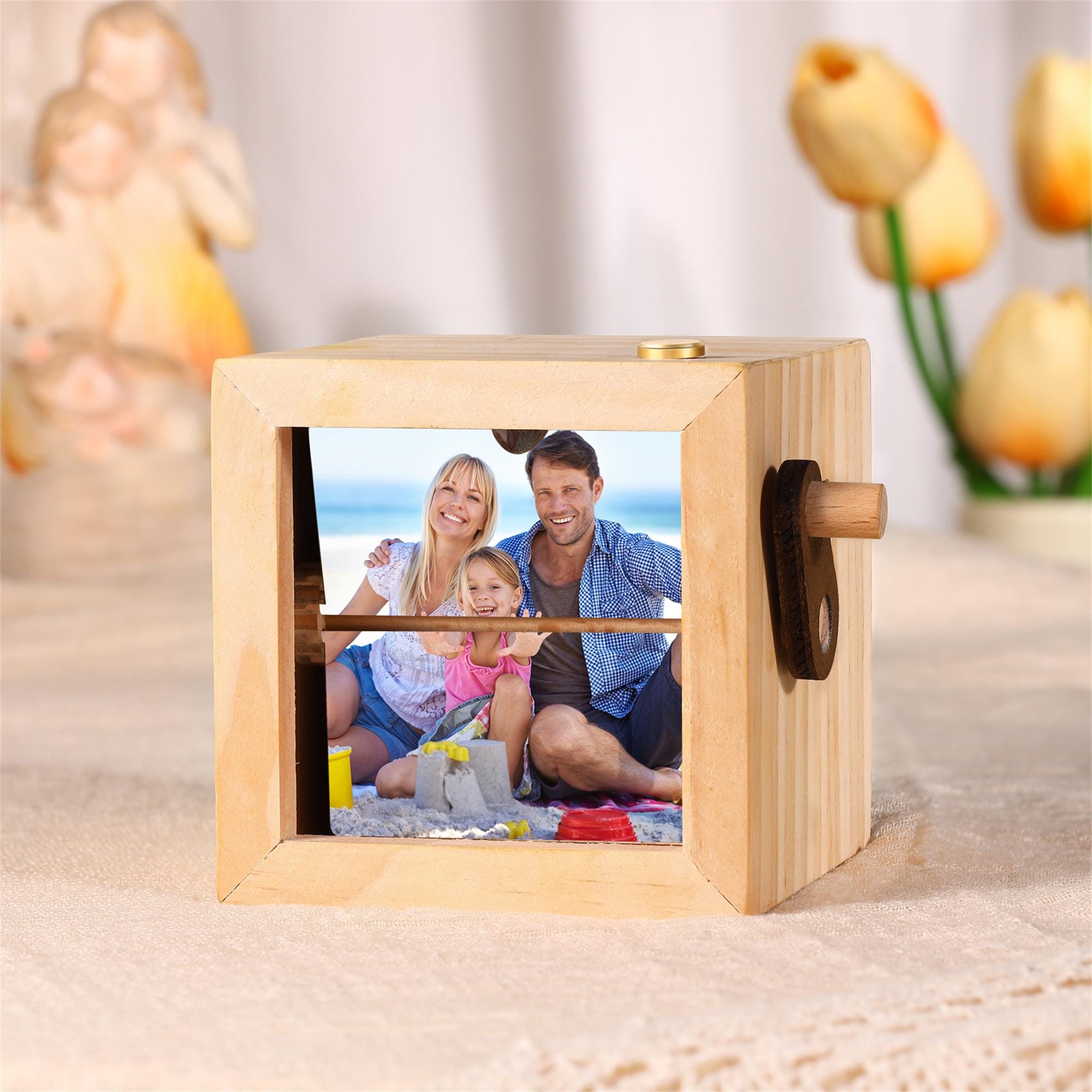 Custom Photo Flipbook Animation Machine – Mechanical Hand Motion Photo Album, Home Decor,Fathers Day Gift, Anniversary Birthday Wedding Gift