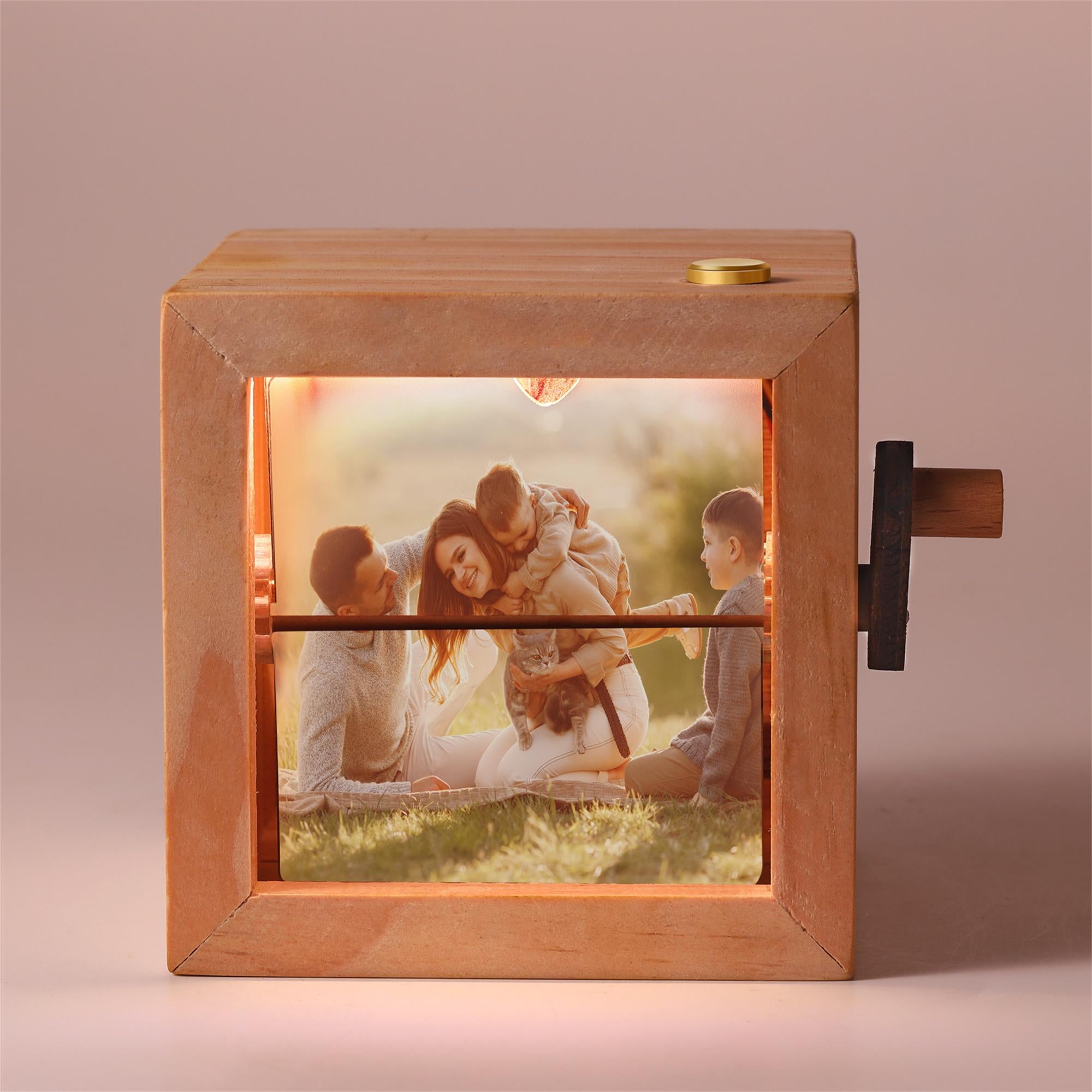 Custom Photo Flipbook Animation Machine – Mechanical Hand Motion Photo Album, Home Decor,Fathers Day Gift, Anniversary Birthday Wedding Gift