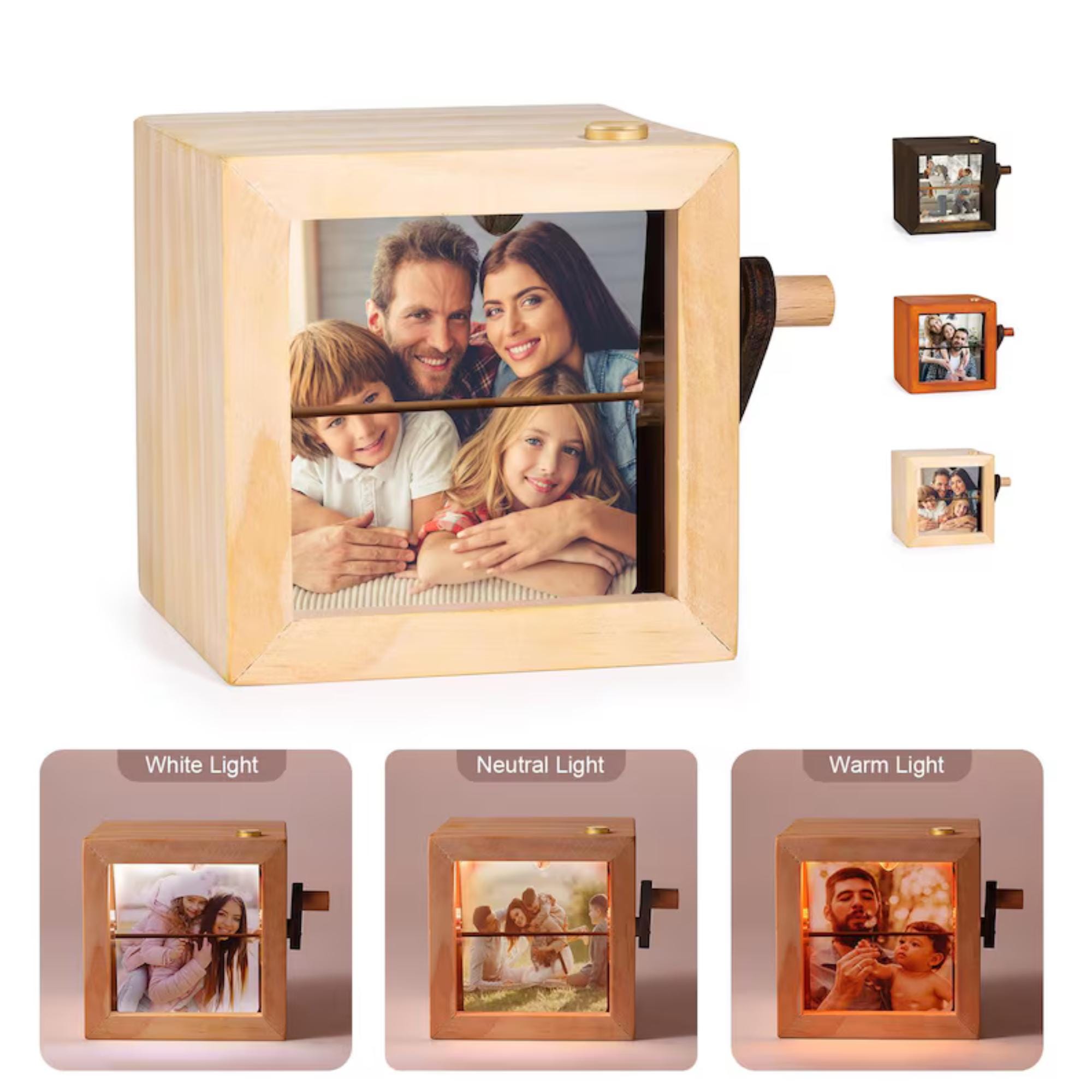 Personalized Flip Book Frame Animation Photo Machine – Custom Mechanical Hand Motion Photo Album – Gift for Mother's Day –  Anniversary Gift
