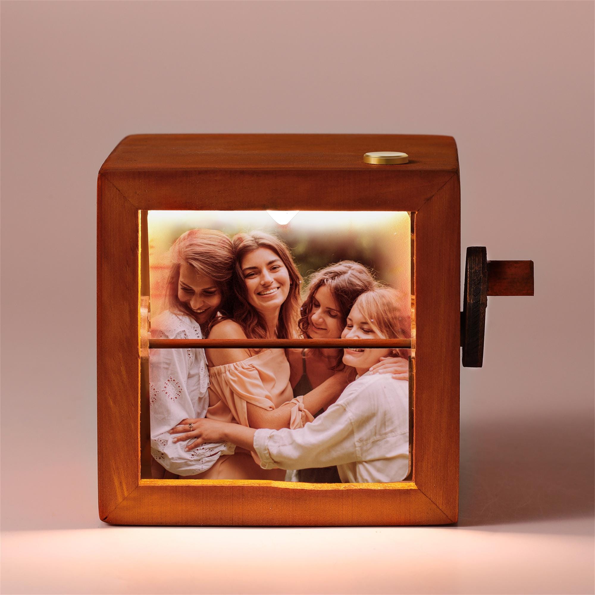 Custom Photo Album Flip Book Frame, Mechanical Hand Motion Photo Album Animation Machine, Anniversary Gift for Her, Fathers Day Gift