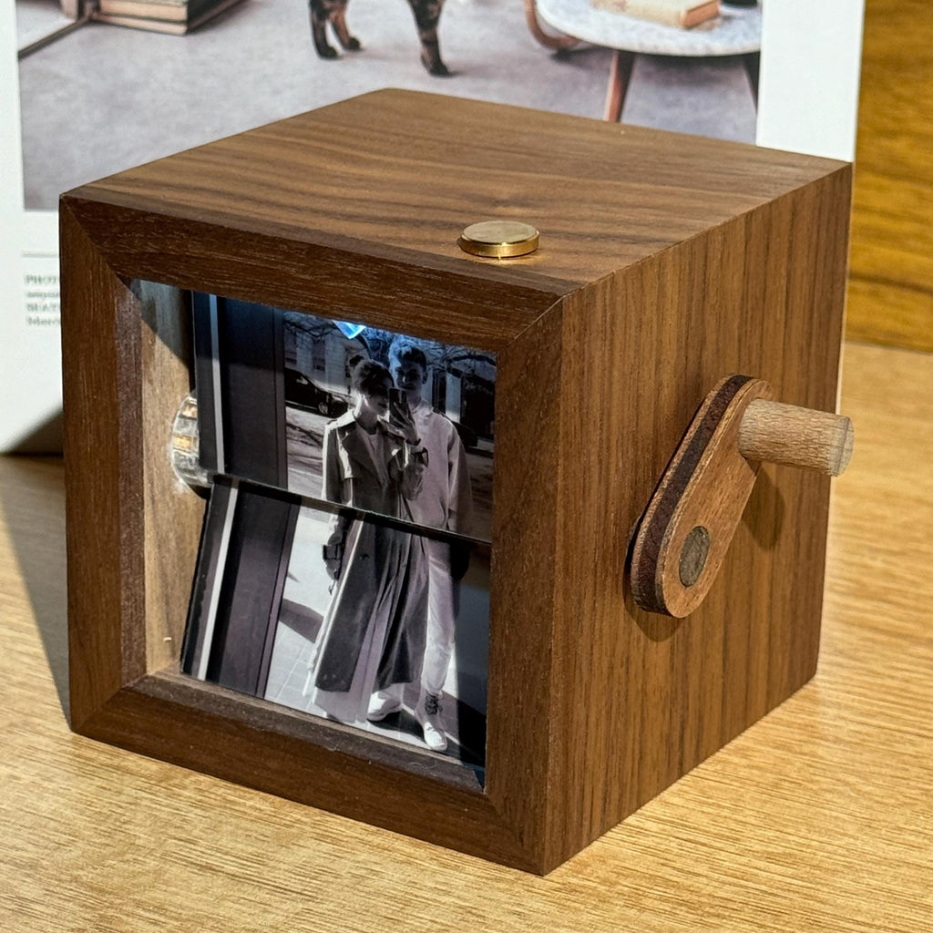 Personalized Anniversary Wooden Flip Photo Frame