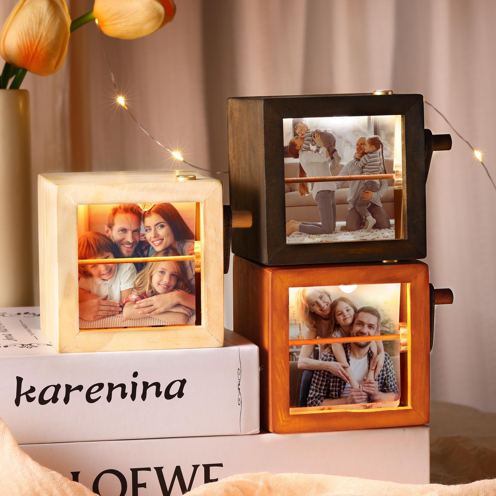 Custom Photo Album Flip Book Frame, Mechanical Hand Motion Photo Album Animation Machine, Anniversary Gift for Her, Fathers Day Gift
