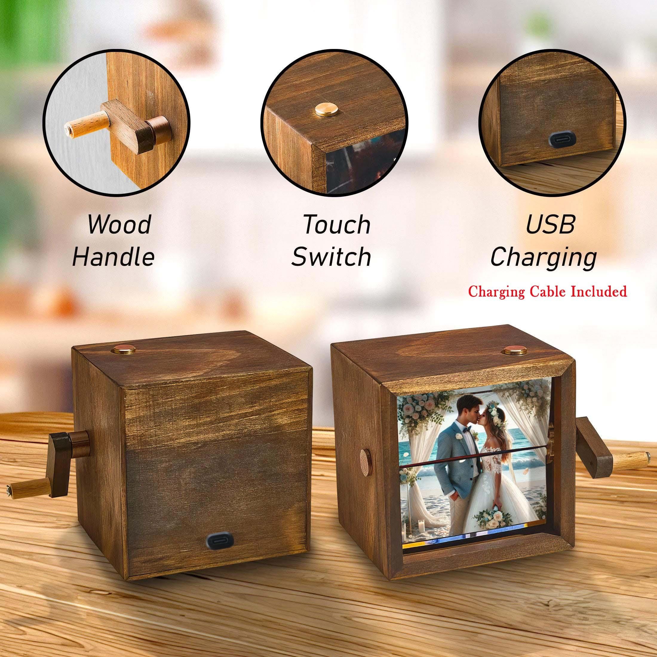 Custom Wedding Day Flip Book Frame Animation Machine