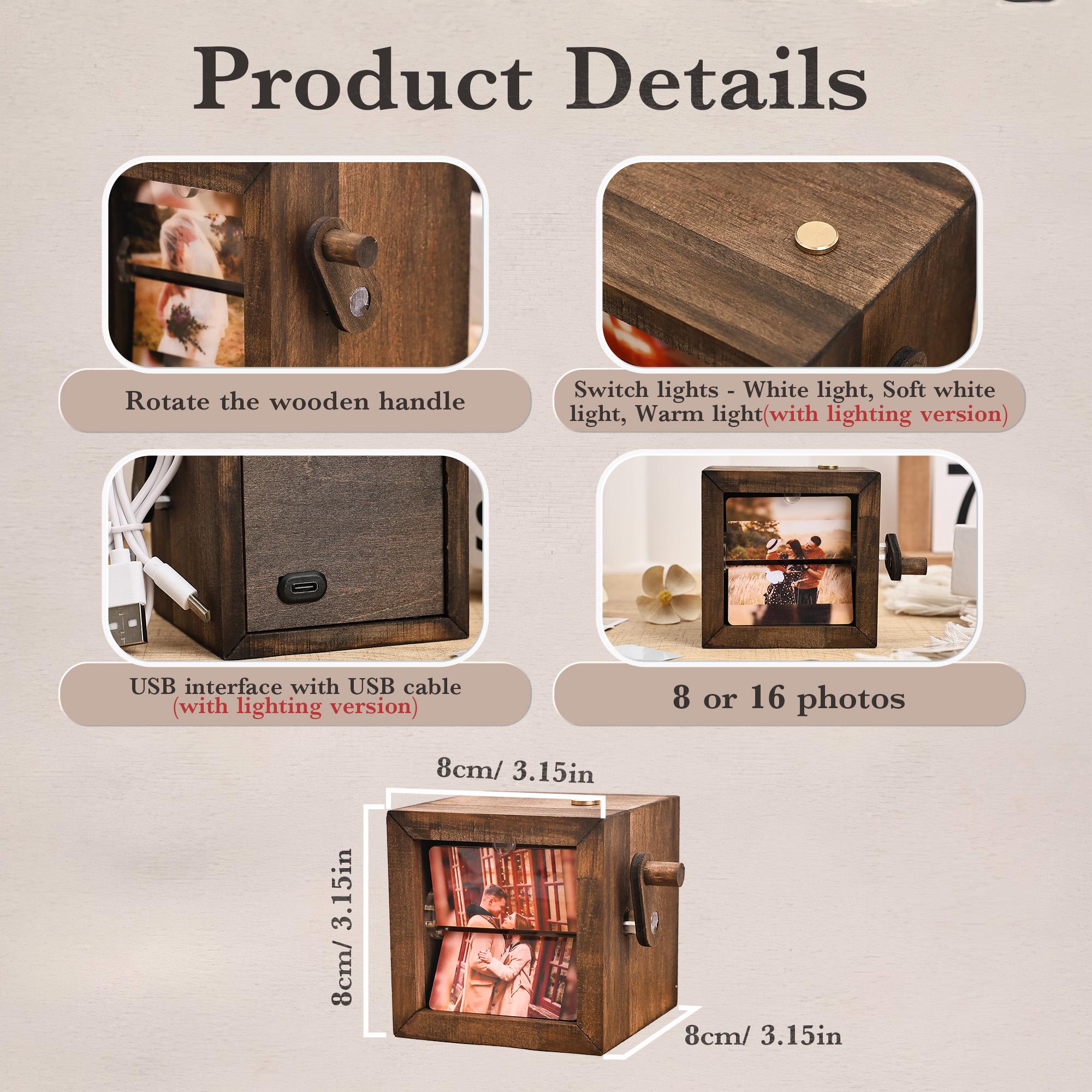 Custom Couple Photos Flip Book Frame