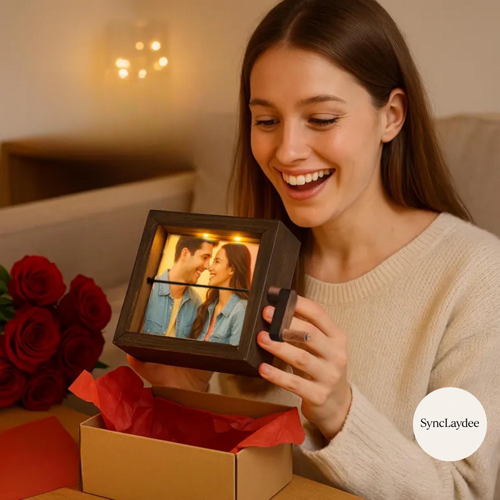 Custom Flipbook Photo Box with Light