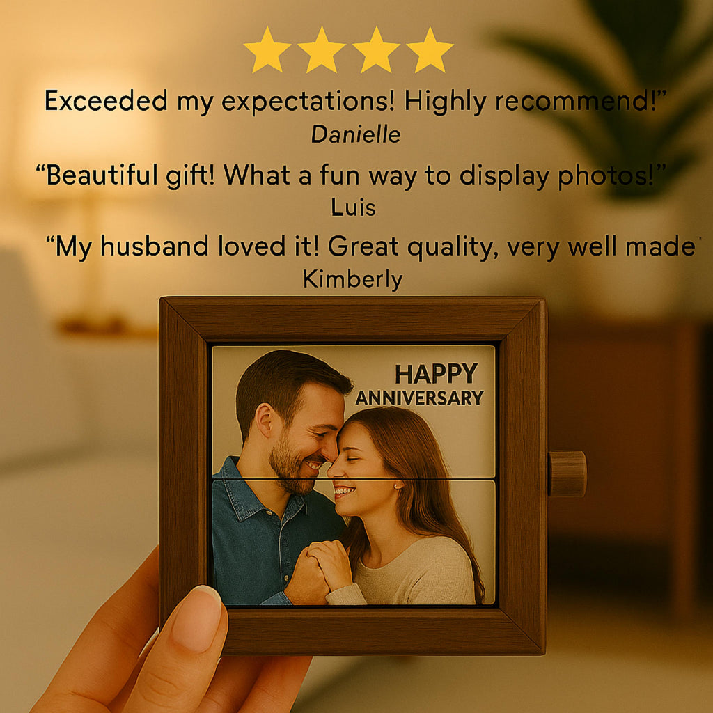 Custom Wooden Animation Gift for Anniversary