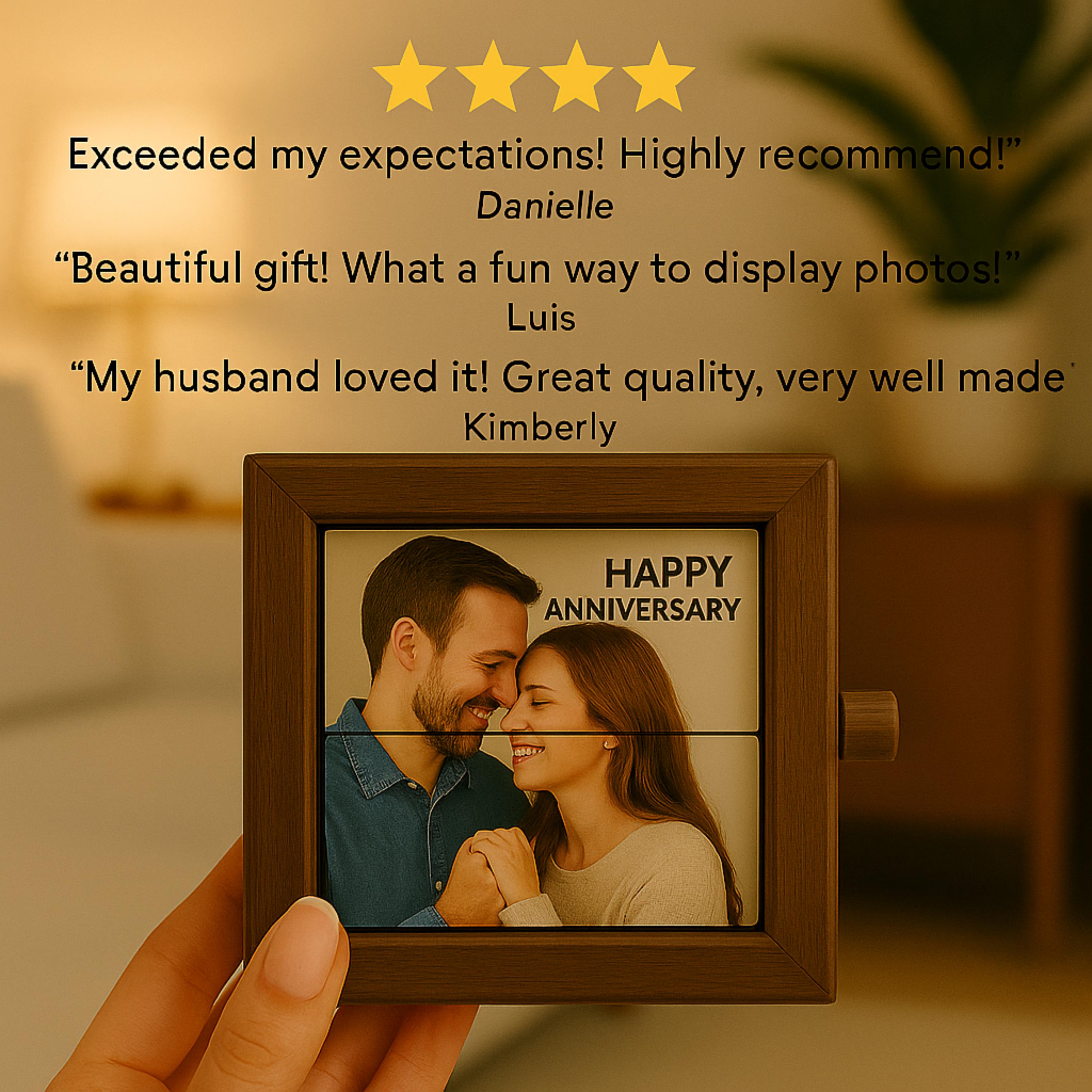 Custom Wooden Animation Gift for Anniversary