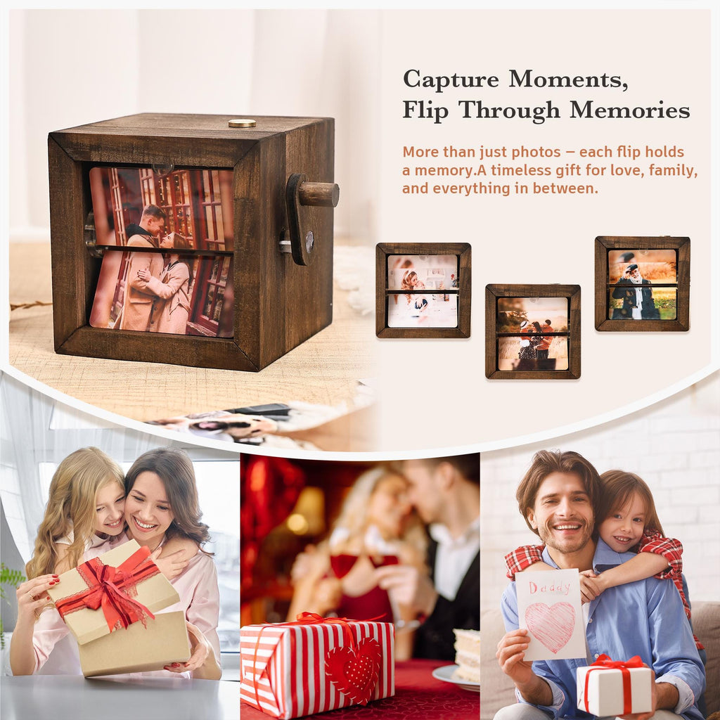Custom Couple Photos Flip Book Frame