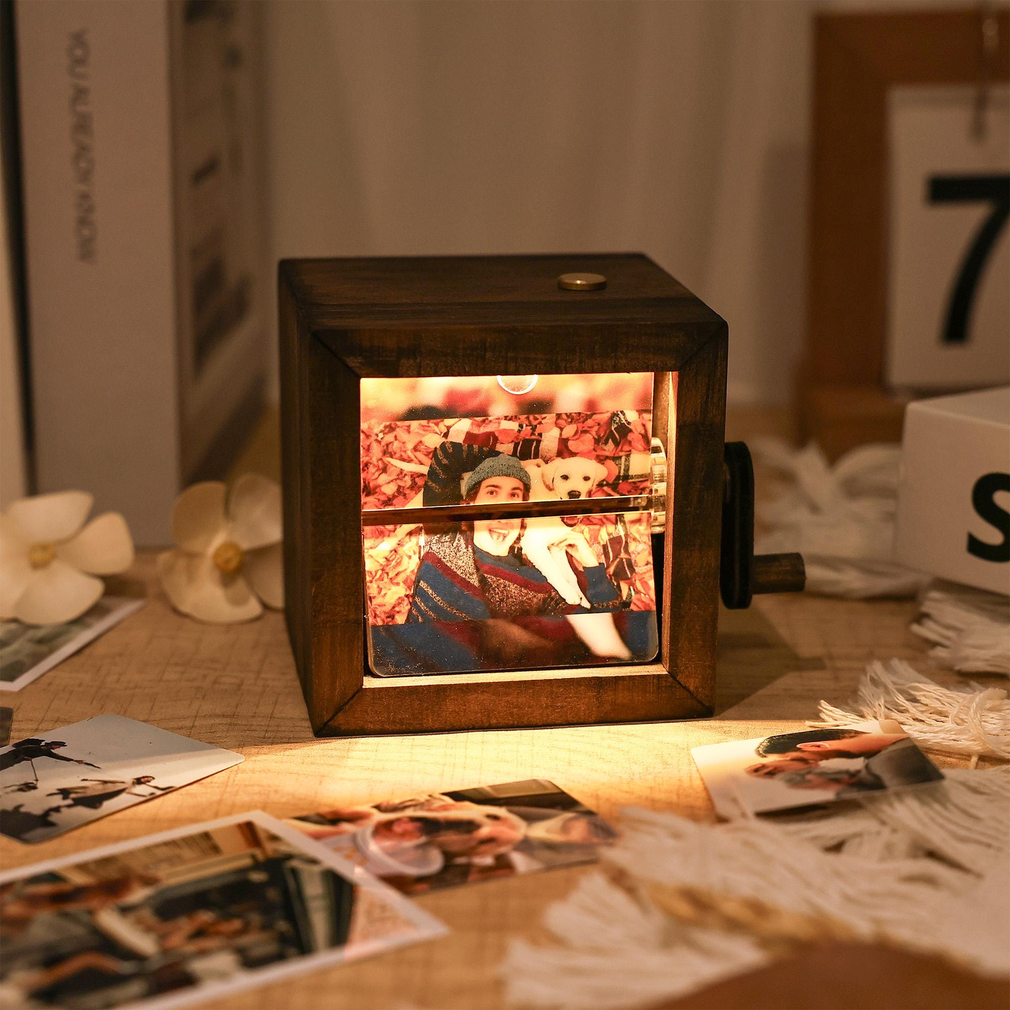Custom Flip Book Frame Animation Wood Box