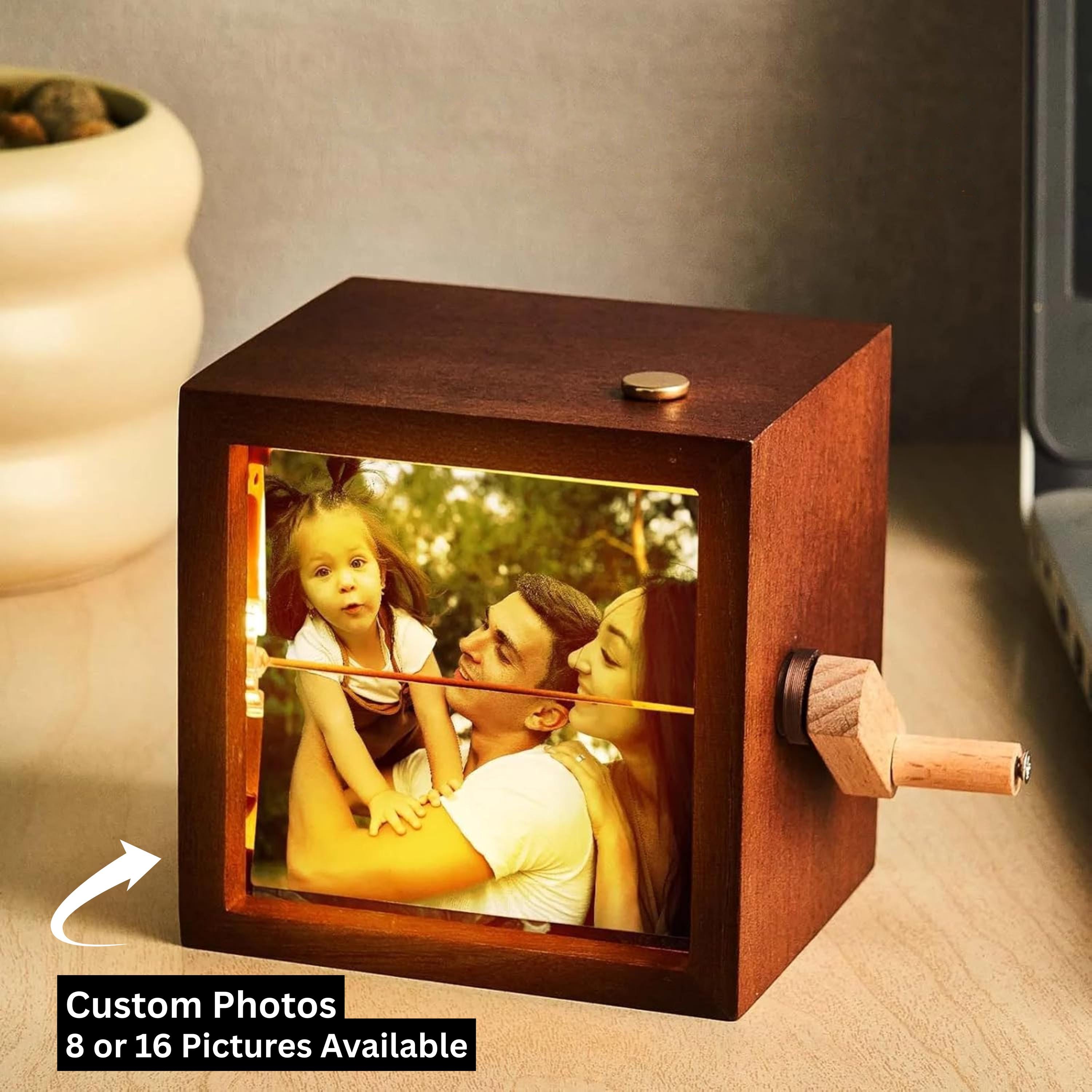 Custom Wooden Animation Gift for Anniversary