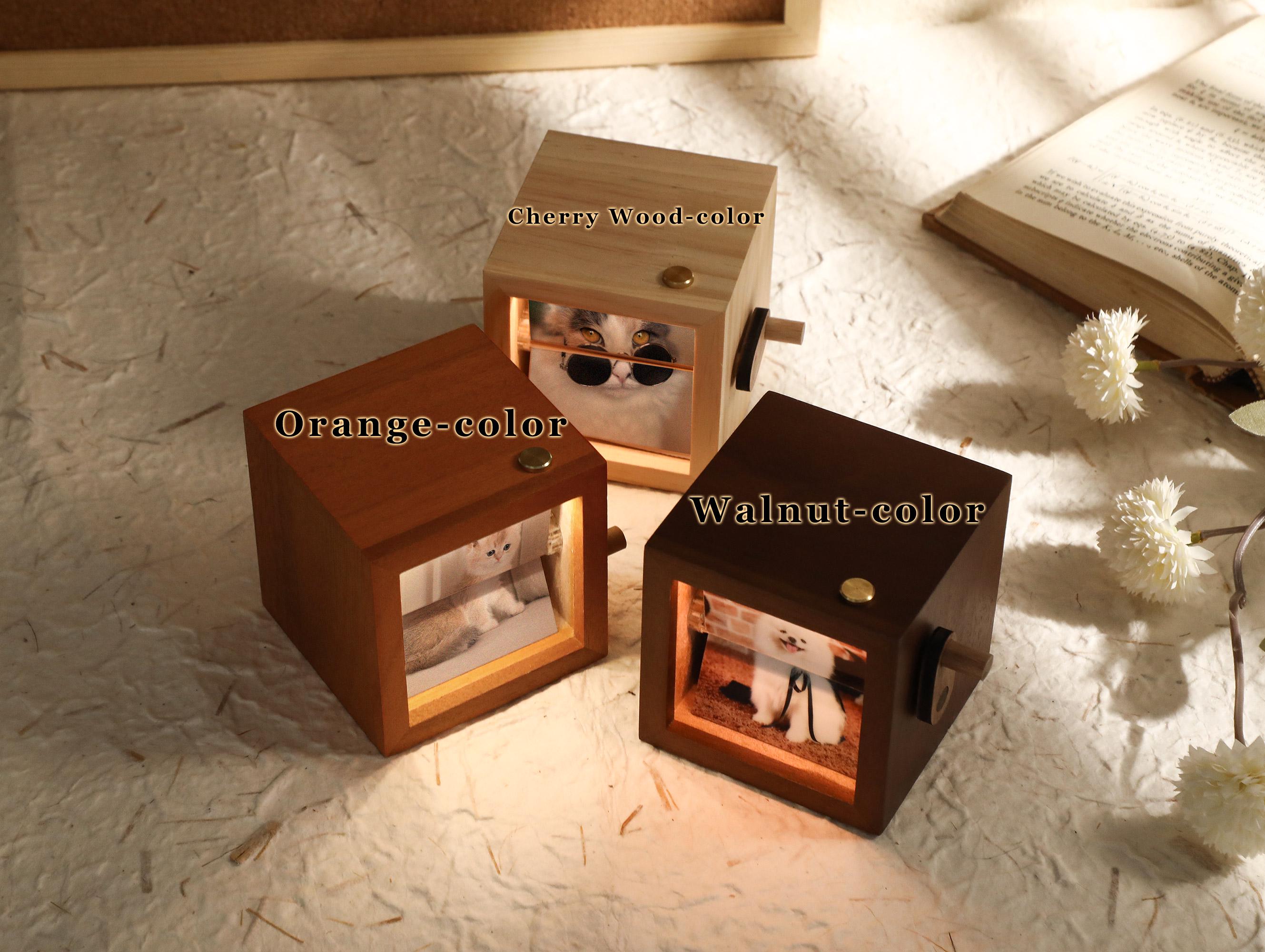 Custom Flip Book Frame Animation Machine, Custom Photo Rotating Albums, Flipbook Photo Box with Light, Birthday Gift, Pet Gift