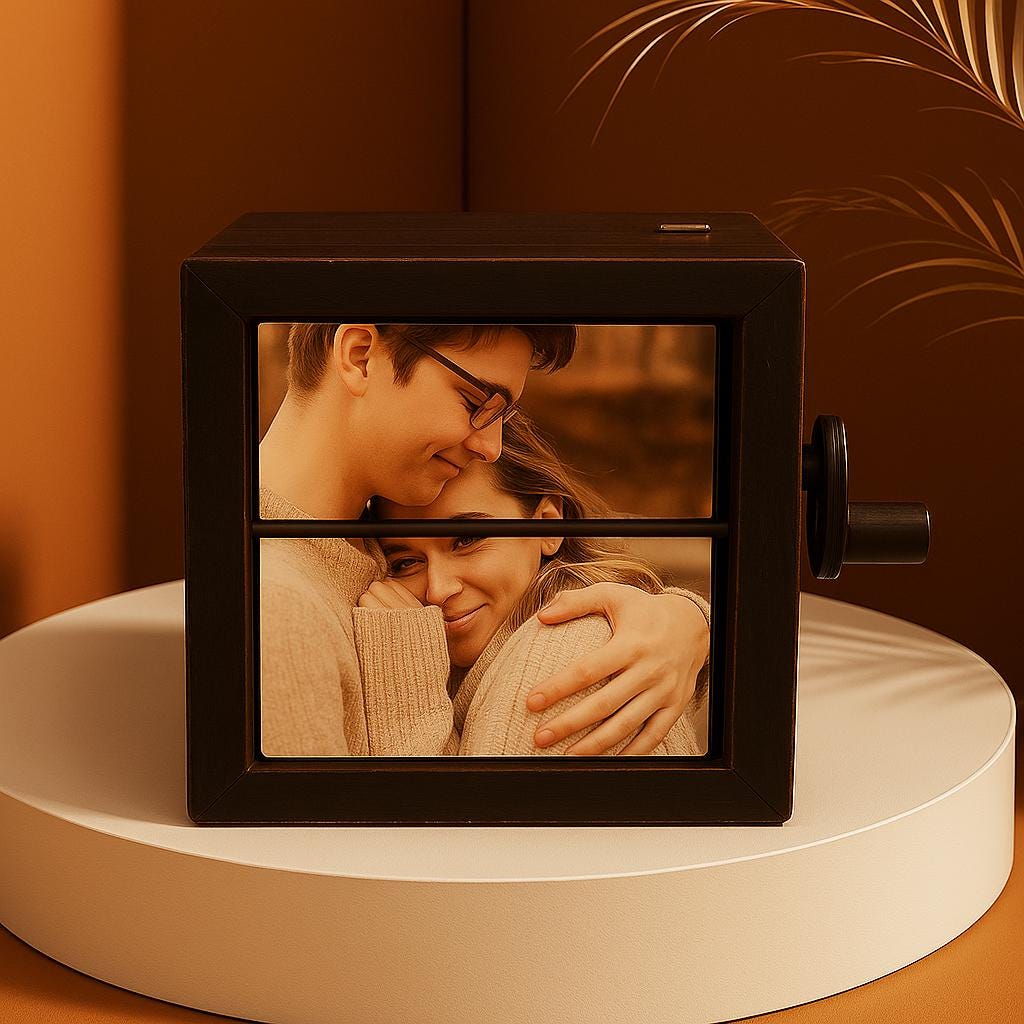 Custom Couple Flip Book Frame Animation Flip Photos Frame with LED  Romantic Gift for Anniversary, Wedding, Birthday
