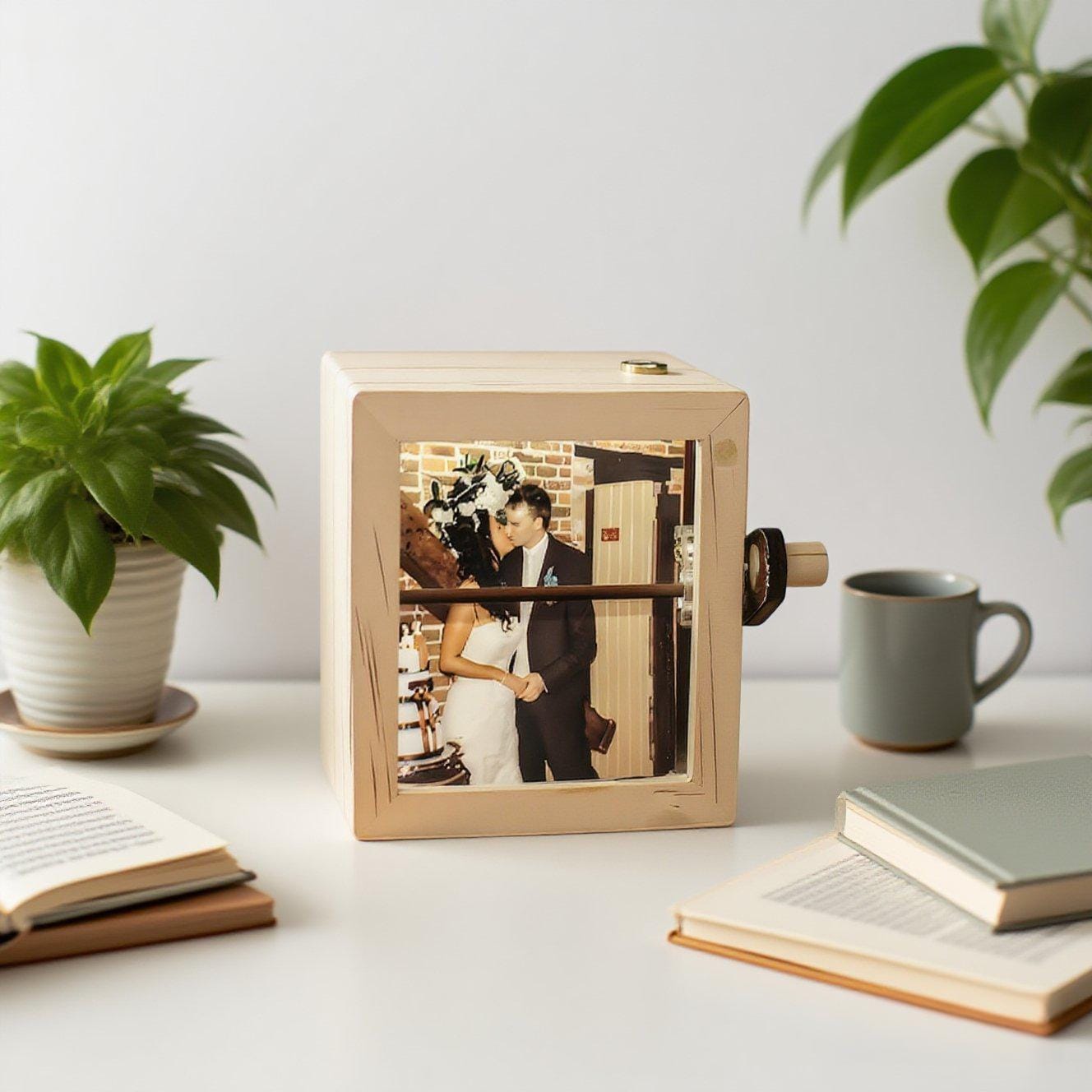 Custom Couple Flip Book Frame Animation Flip Photos Frame with LED  Romantic Gift for Anniversary, Wedding, Birthday