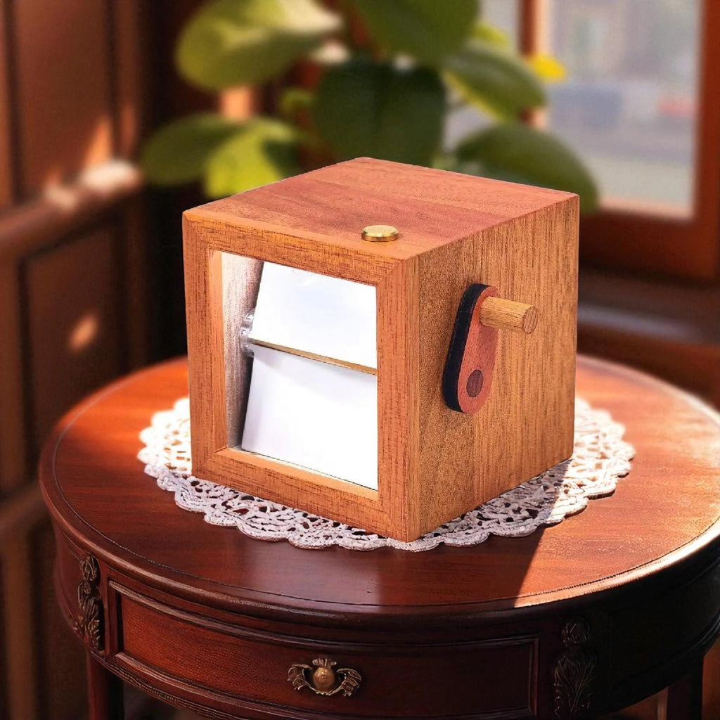 Custom Wooden Flipbook with Light – Unique Animated Photo Gift for Anniversary, Birthday, Wedding, or Home Décor Keepsake