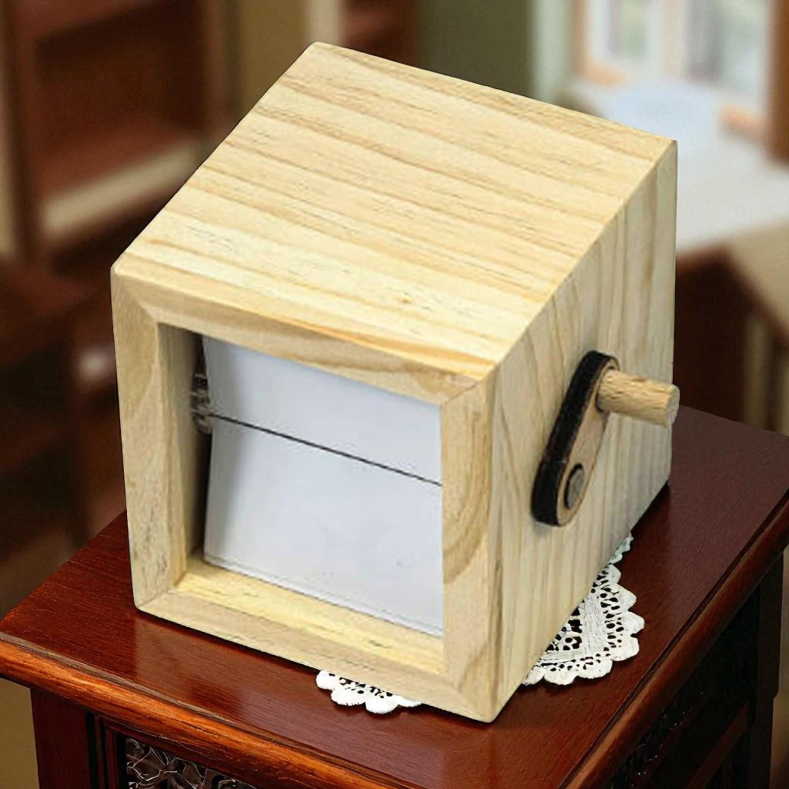 Custom Wooden Flipbook with Light – Unique Animated Photo Gift for Anniversary, Birthday, Wedding, or Home Décor Keepsake