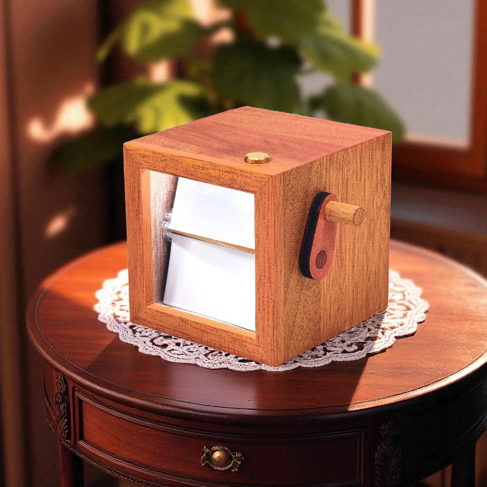 Custom Wooden Flipbook with Light – Unique Animated Photo Gift for Anniversary, Birthday, Wedding, or Home Décor Keepsake
