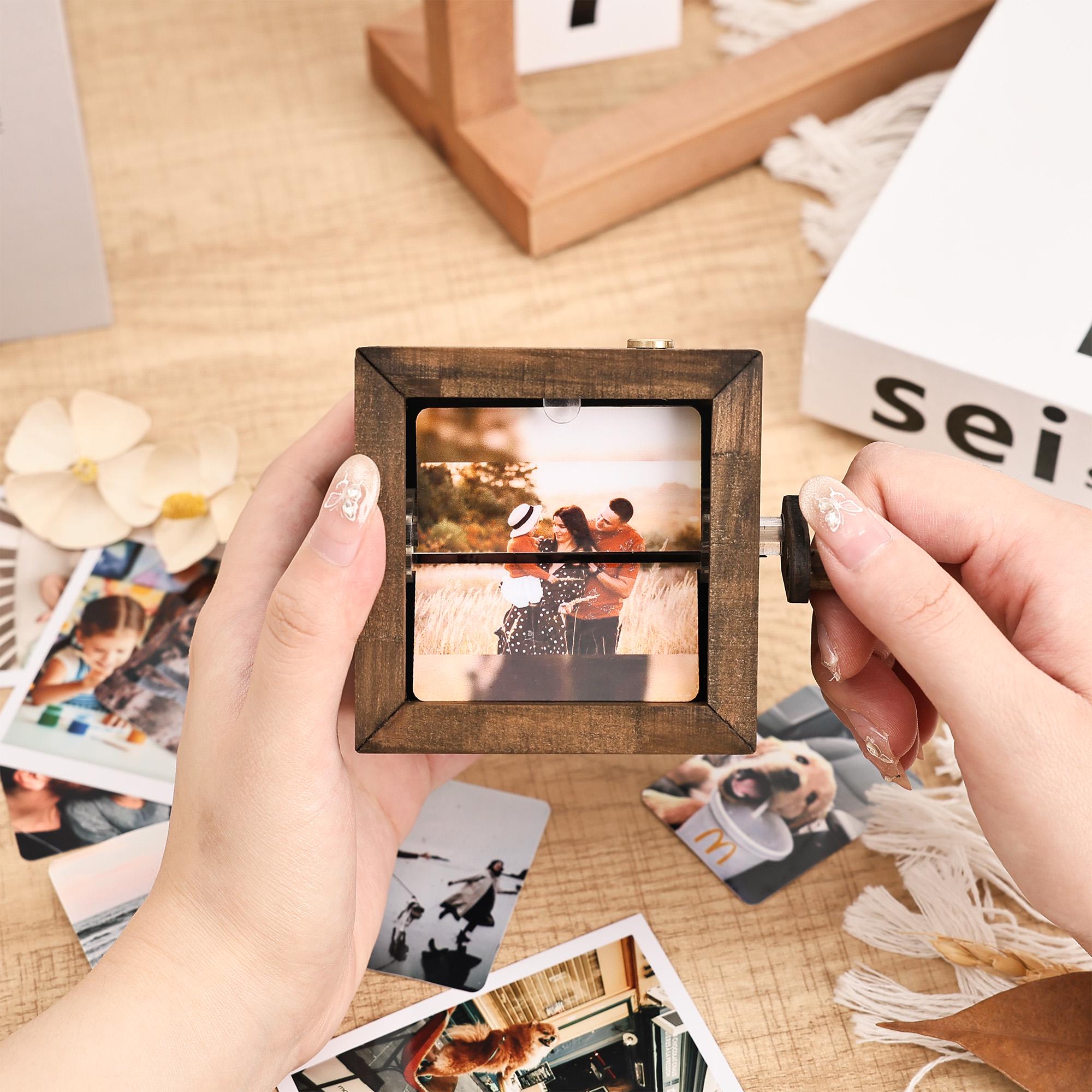Custom Couple Photos Flip Book Frame