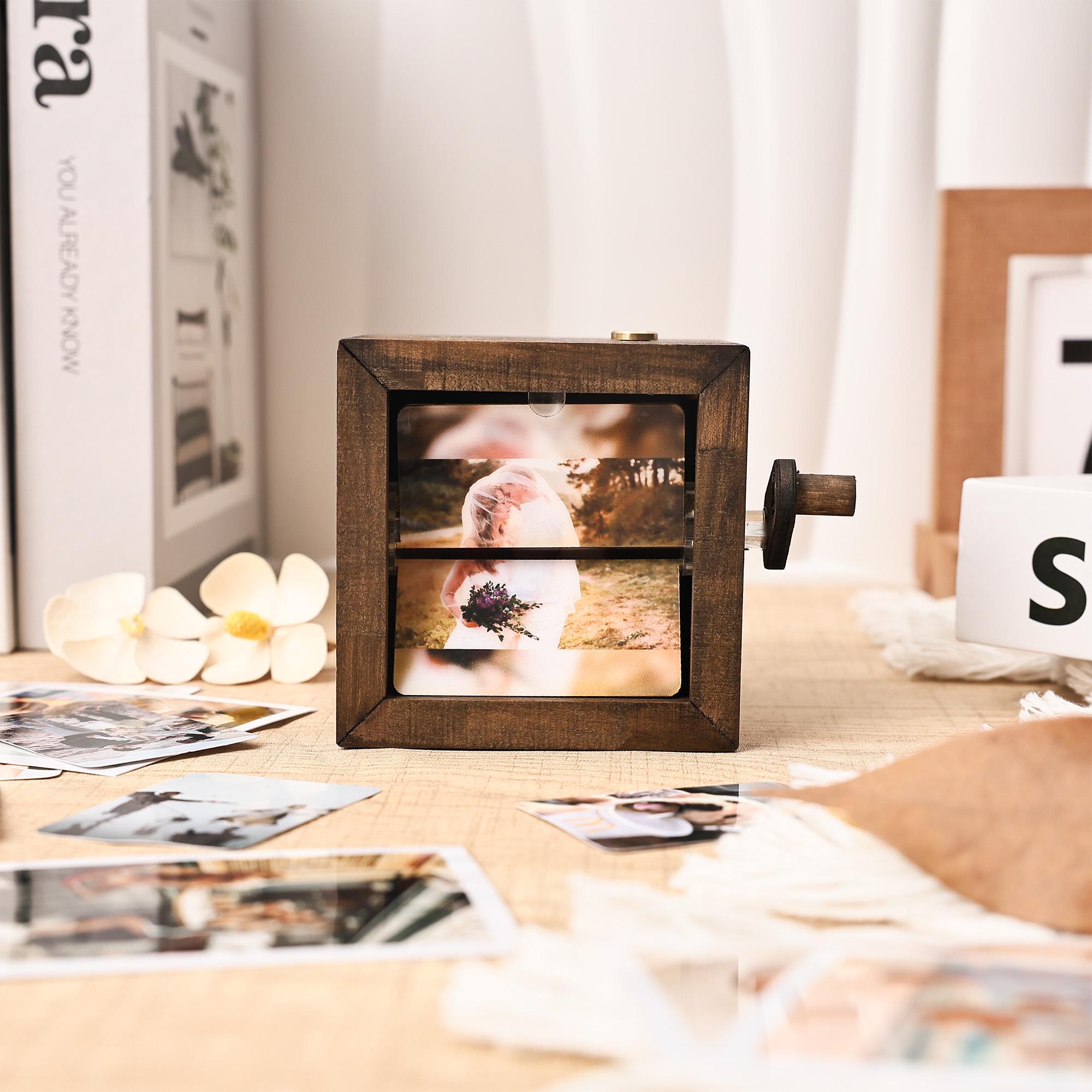 Custom Couple Photos Flip Book Frame
