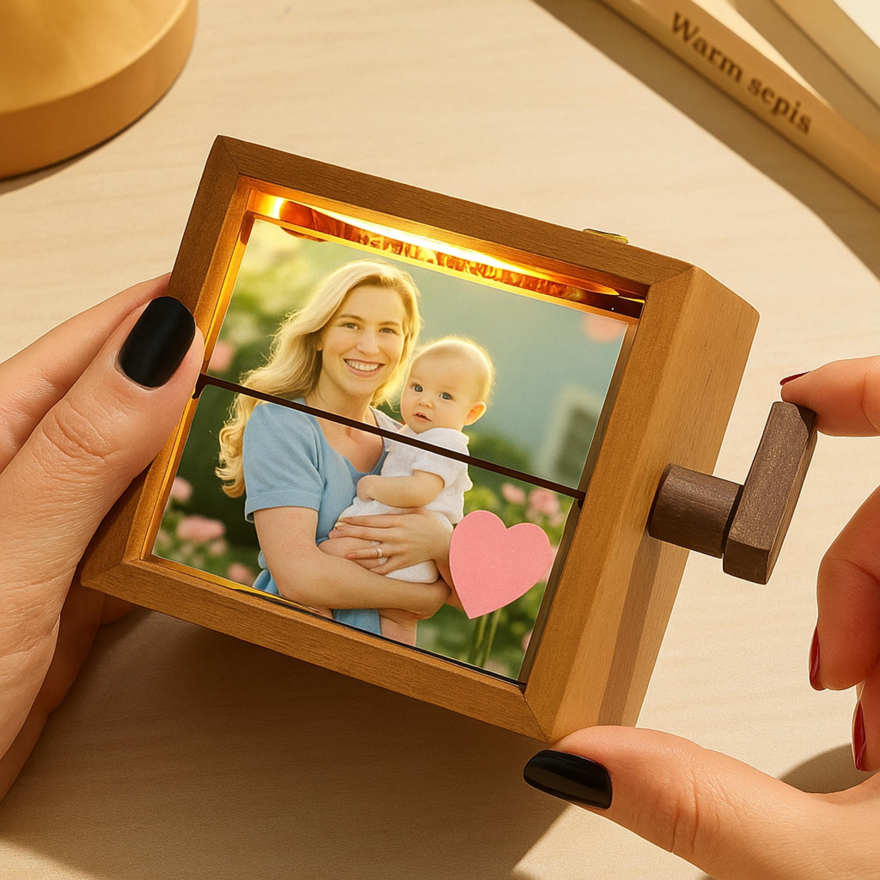Custom Wooden Animation Gift for Anniversary