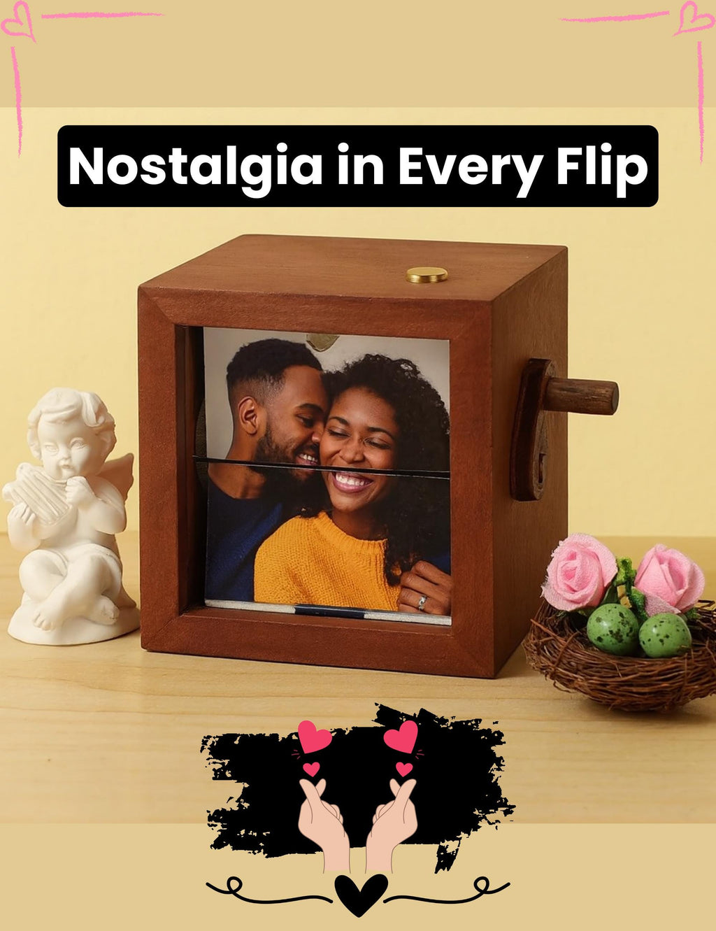 Custom Wooden Animation Gift for Anniversary