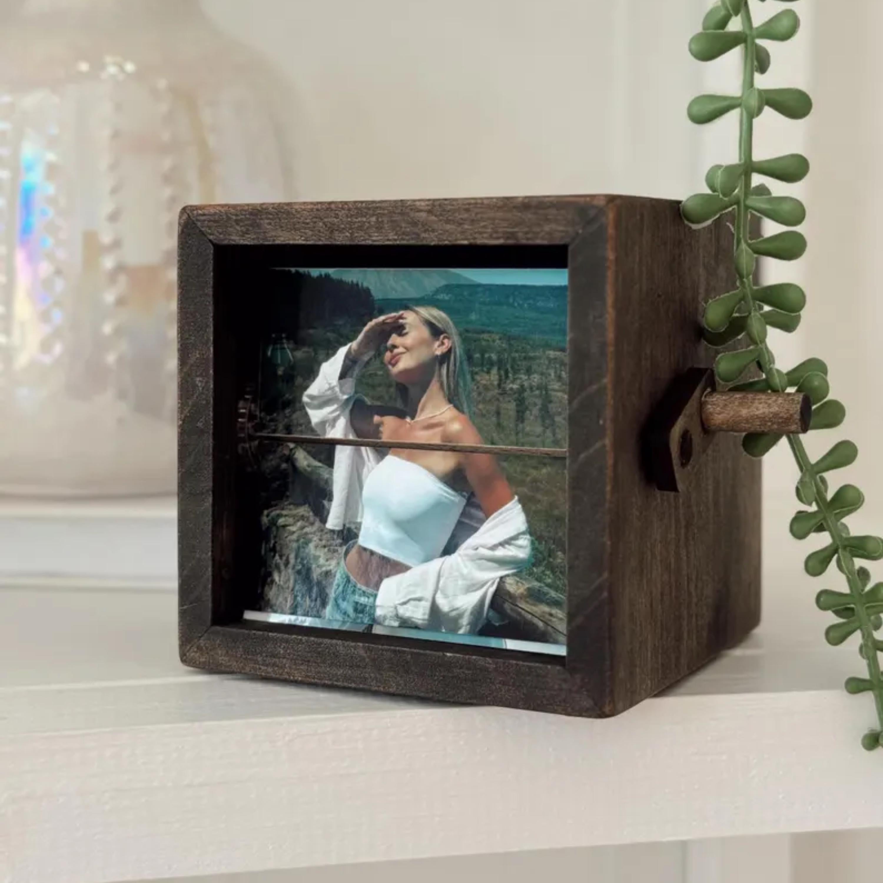 Custom Wooden Animation Gift for Anniversary