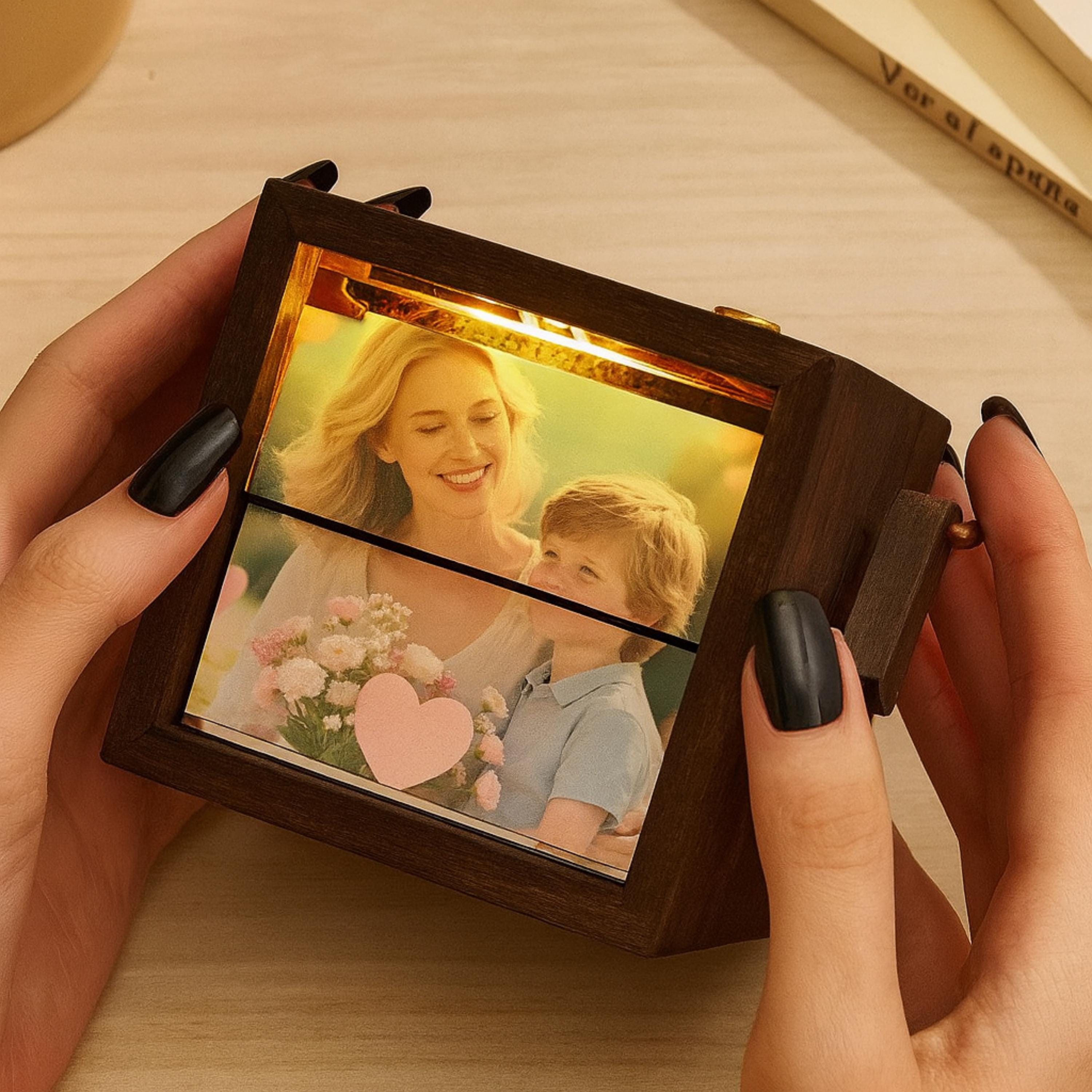 Custom Wooden Animation Gift for Anniversary